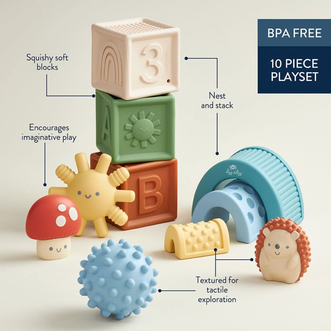 Itzy BlocksTM Sensory Blocks Set - Image 6